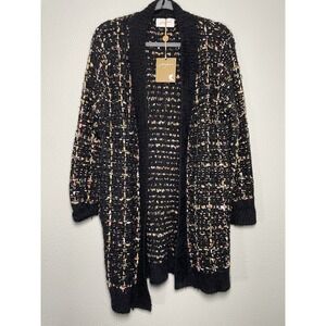 Long Knit Sweater Wool Blend‎ Cardigan Duster Johnny Becca Size S/M COCO